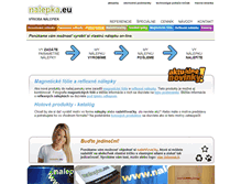 Tablet Screenshot of nalepka.eu